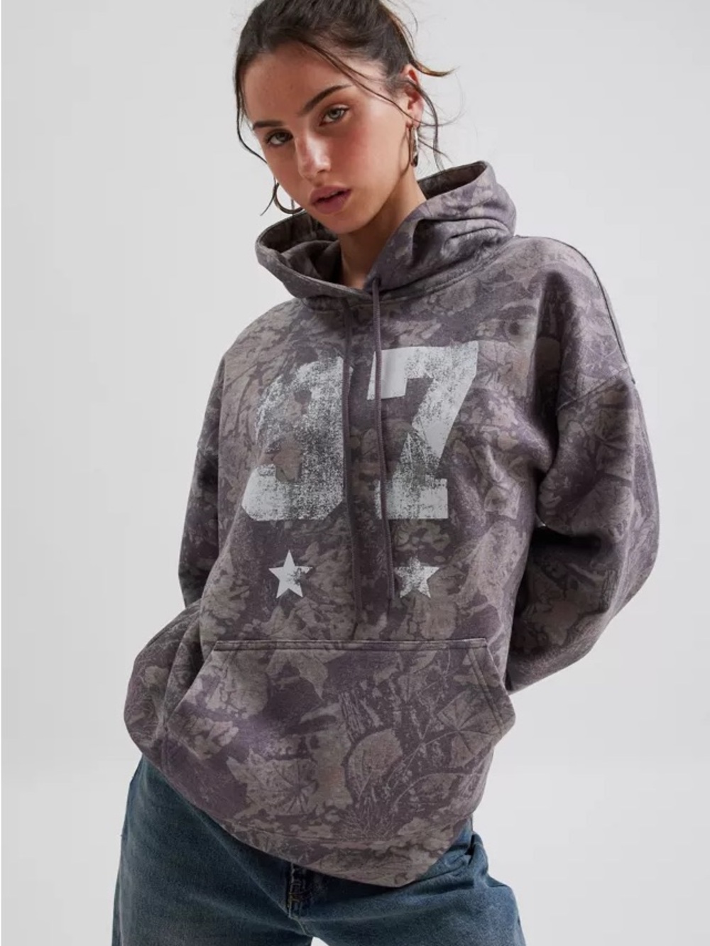 Urban Outfitters Camo Number 97 Graphic Hoodie - Picture 6 of 9